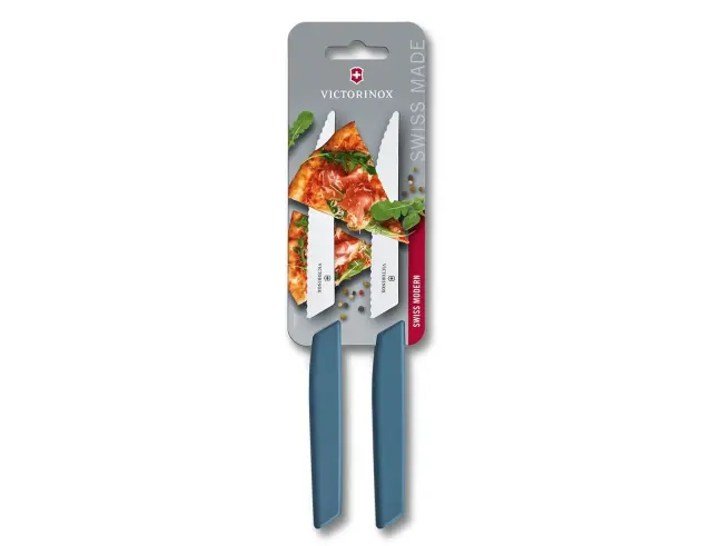 Σετ Μαχαίρια Μπριζόλας Victorinox Swiss Modern με μήκος λεπίδας 12cm - Blue - 2 τεμάχια6.9006.12W2B 2