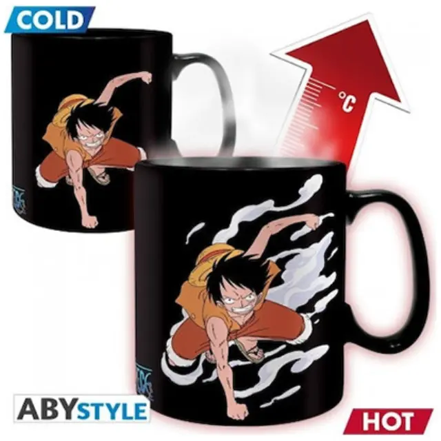 ABYstyle Κούπα One Piece Luffy + Ace Ceramic Mug Heat Change 460ml (ABYMUG404)