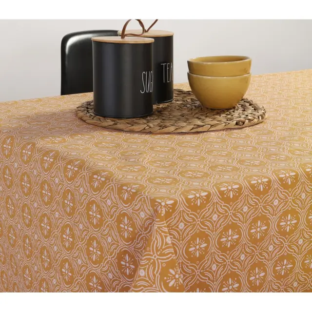 Τραπεζομάντηλο Αλέκιαστο Nef-Nef Jeneria Mustard 140x240 2