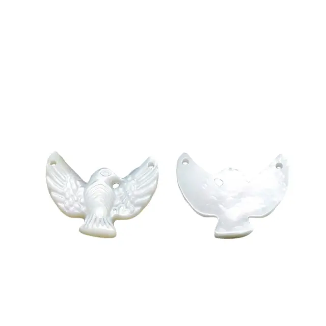 Mother of Pearl Eagle - White - 14.5x18x2.5mm - 1τεμ