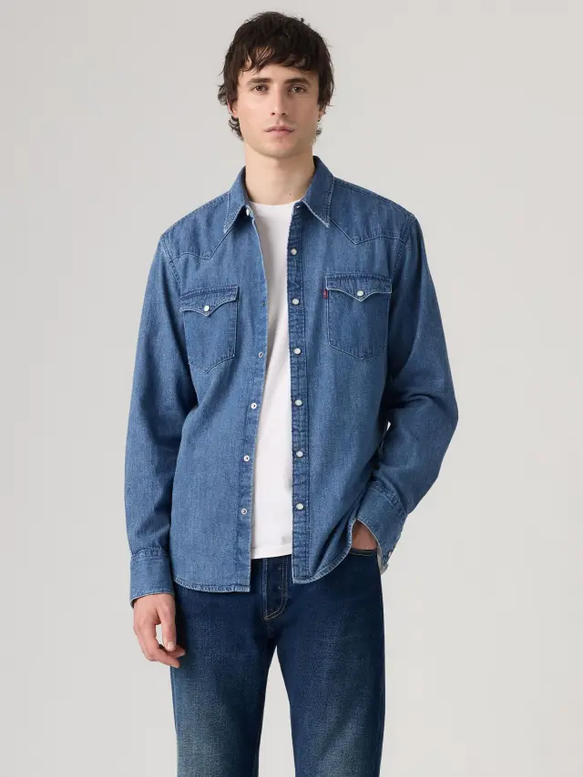 BARSTOW WESTERN STANDARD MED INDIGO - WORN IN - BARSTOW WESTERN STANDARD RUSTIC ROOT HILLS WORN-IN Med Indigo 3
