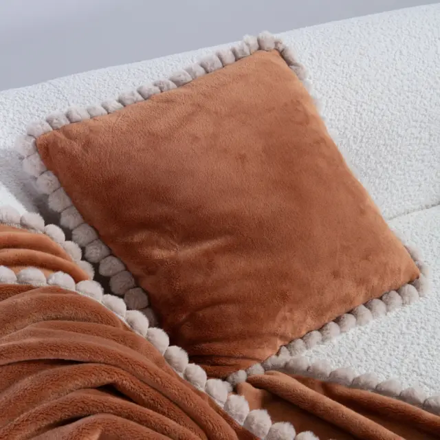 Μαξιλάρι Διακοσμητικό Pompozia 45x45 Nef Nef Homeware, 100% ΠΟΛΥΕΣΤΕΡΑΣ - CAMEL (040947) 2