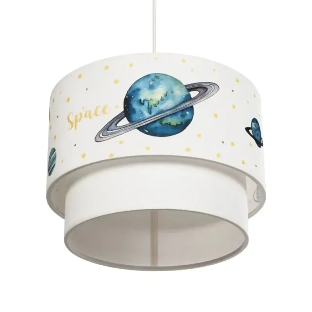 Παιδικό κρεμαστό φωτιστικό SATURN 30cm πολύχρωμο E27 3