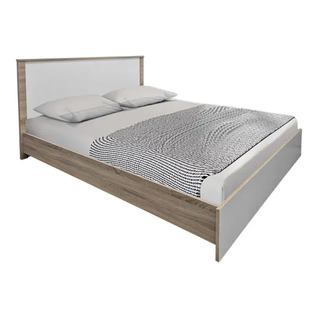 Σετ Κρεβατοκάμαρας Athos Sonoma Λευκό με Κρεβάτι 160x200εκ Σετ 4τεμ 2
