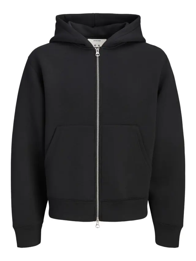 JCOLEGACY SWEAT SCUBA ZIP HOOD NOOS - Black