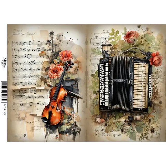 Ριζόχαρτο Maja's Memories, 30x42cm, Βιολί και ακορντεόν, MDR1100