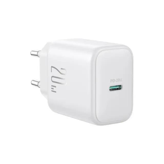 Joyroom Φορτιστής Χωρίς Καλώδιο με Θύρα USB-C 20W Power Delivery / Quick Charge 3.0 Λευκός (JR-TCF20)