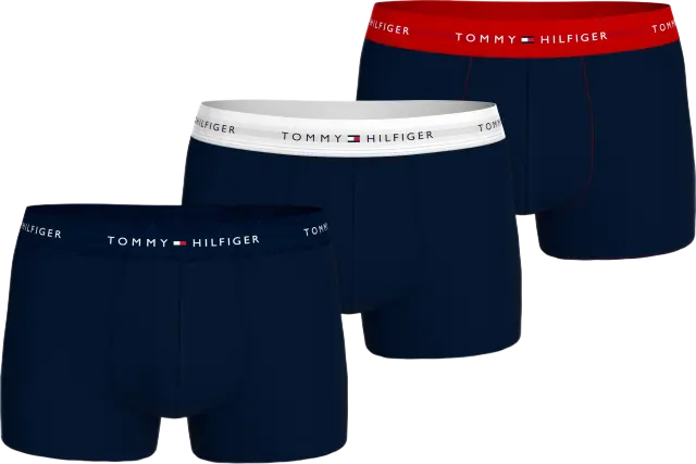 Tommy Hilfiger 3-Pack Signature Repeat Logo Waistband Trunks σετ ανδρικό μπόξερ UM0UM03890-3
