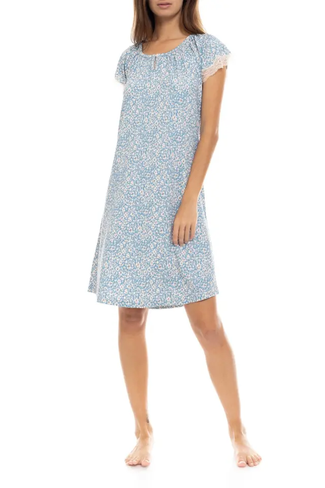 S1415 - Type - NIGHTGOWN BLUE FLOWER - M 2