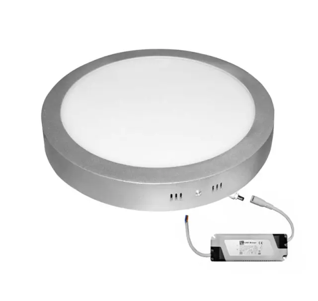 LED ΦΩΤΙΣΤΙΚΟ ΟΡΟΦΗΣ ΑΛΟΥΜΙΝΙΟΥ ΣΤΡΟΓΓΥΛΟ 30W 3000K ΑΣΗΜΙ