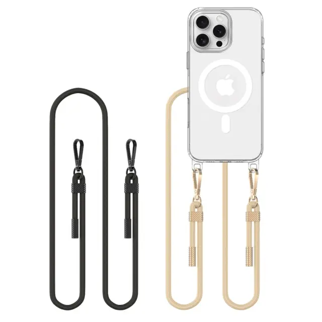 Tech-protect Flexair Chain Magsafe iPhone 16 Pro - Black & Taupe
