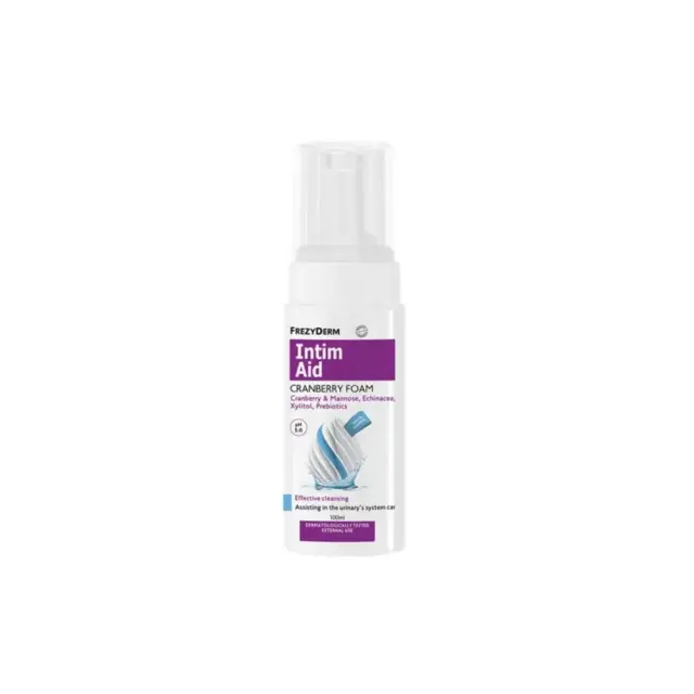 Frezyderm Intim Aid Cranberry Foam Ph5.0 Αφρός Καθαρισμού Ευαίσθητης Περιοχής Διαταραχές Ουροποιητικού 100ml