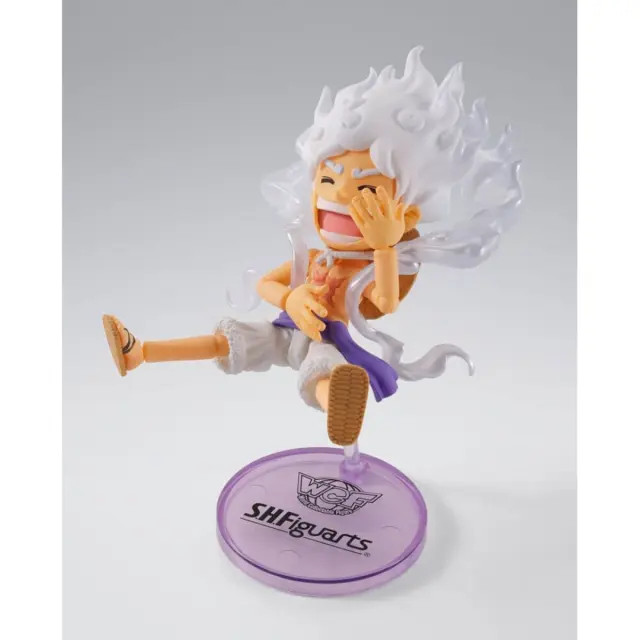 Tamashii Nations One Piece Monkey D. Luffy Gear 5 World Collectable Figure × S.H.Figuarts Συλλεκτική Αρθρωτή Φιγούρα 8cm με Εναλλάξιμα Αξεσουάρ 2