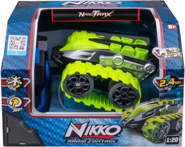 Nikko Τηλεκατευθυνόμενο 360° Nanotrax Green 2.4GHZ 1:20 2