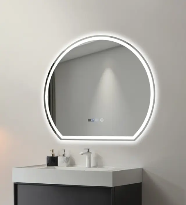 ΚΑΘΡΕΦΤΗΣ ΜΠΑΝΙΟΥ LED ΑΦΗΣ MIRRORLUX ELECTRA S-4977 ΣΤΡΟΓΓΥΛΟΣ 700X800MM 2