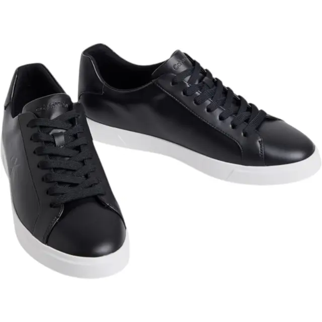 Ανδρικά Δερμάτινα Sneakers Calvin Klein HM0HM02123-BEH Μαύρα Μαύρο - 41 2