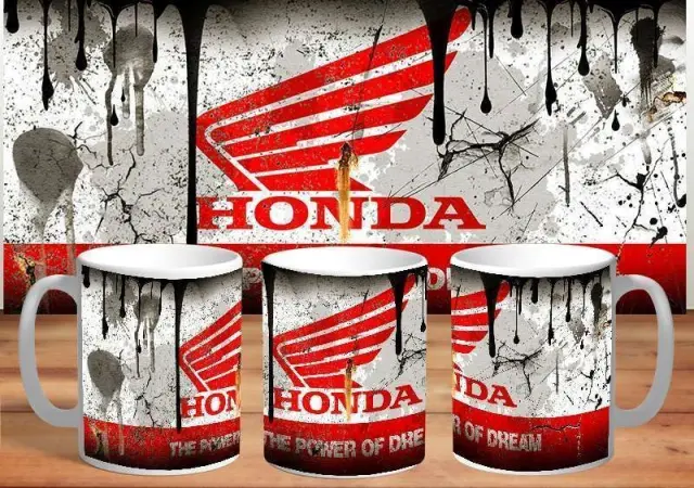 κούπα honda 2 κεραμική 330ml λευκη με συσκευασία δώρου " με δυνατότητα προσθήκης ονόματος η ευχές (fx)