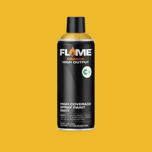 Flame Orange Spray Paint 400ml FO-622 Mustard Light