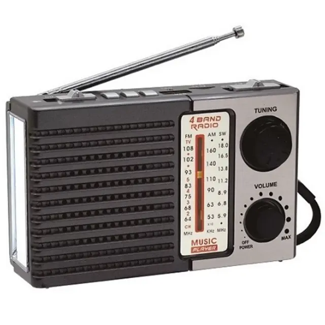 CMIK MK-918 Retro Φορητό Ραδιόφωνο Επαναφορτιζόμενο Μαύρο 2