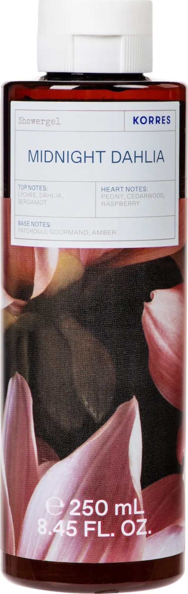 Korres Midnight Dahlia Αφρόλουτρο σε Gel 250ml