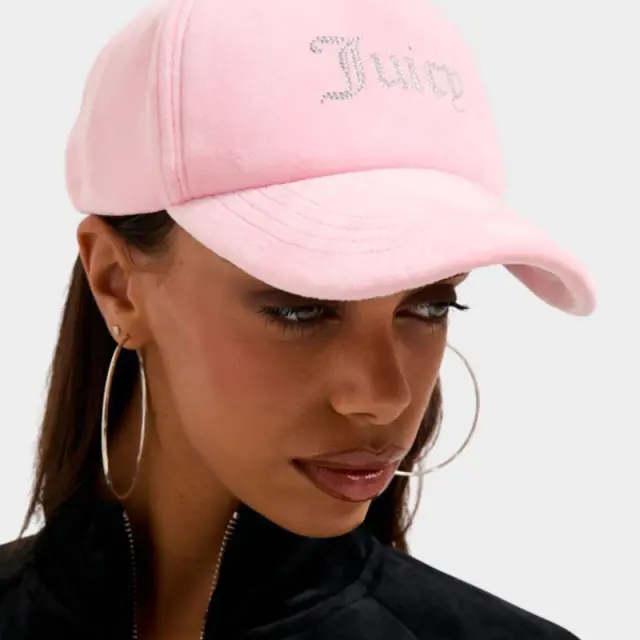 Καπέλο Juicy Couture Velour Diamante Baseball Cup JCAWH224702-105 Ροζ - ONESIZE 2