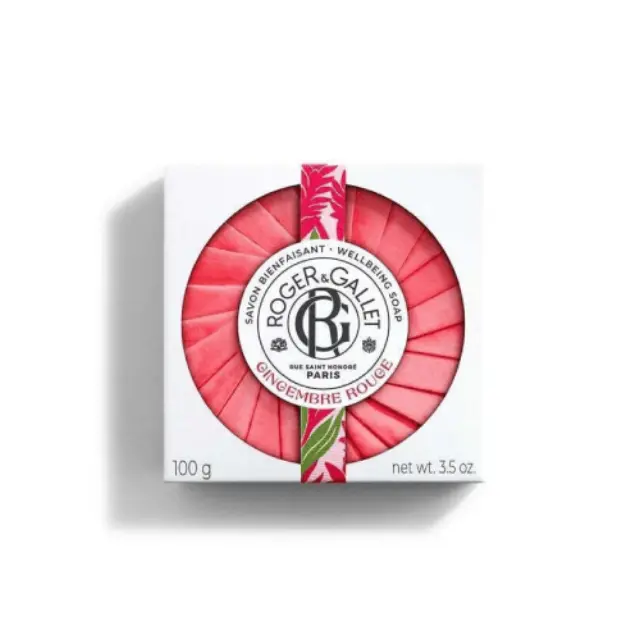 Roger & Gallet Gingembre Rouge Soap Αναζωογονητικό Σαπούνι με Άρωμα Τζίντζερ, 100gr