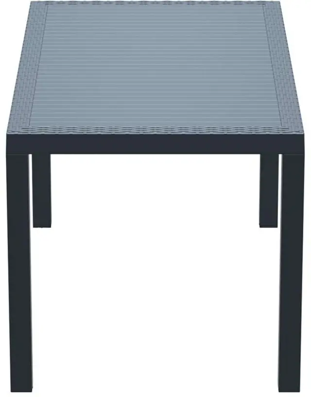 Τραπέζι ORLANDO Ανθρακί PP 140x80x75cm 3