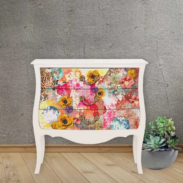 Ριζόχαρτο decoupage Tissue Paper Prima Re-Design, Cece Abstract Beauty, 48x76cm 2