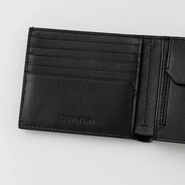 Ανδρική Δερμάτινη Καρτοθήκη Calvin Klein LV04D1039G-UB1 Μαύρη Logo Μαύρο - One Size 3