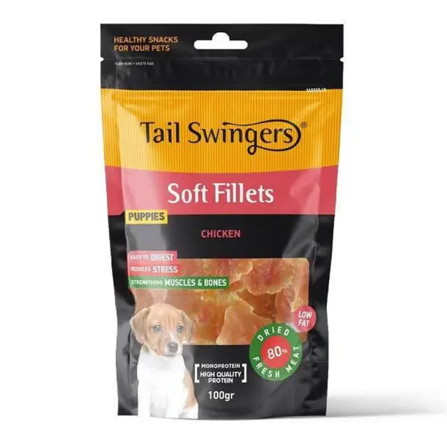 Tail Swingers Απαλές Μπουκιές Κοτόπουλου για Κουτάβια 100gr