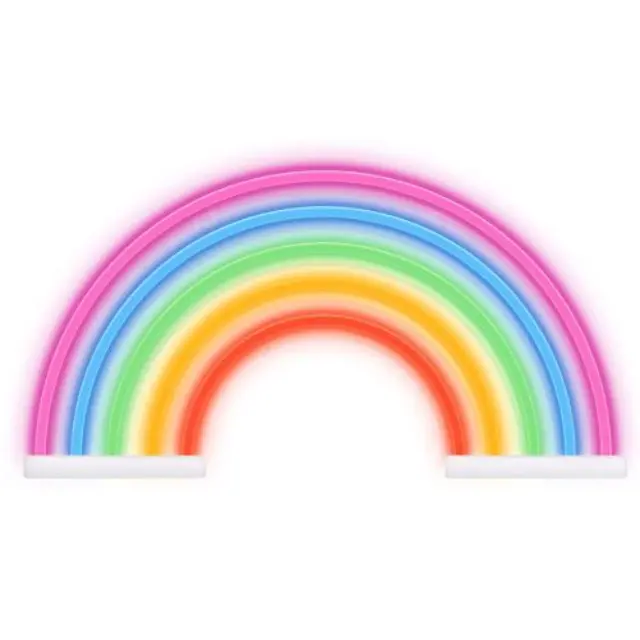 Neon LED Forever Light FLNE14X RAINBOW (USB/Μπαταρίας & On/Off) Πολύχρωμο N64427