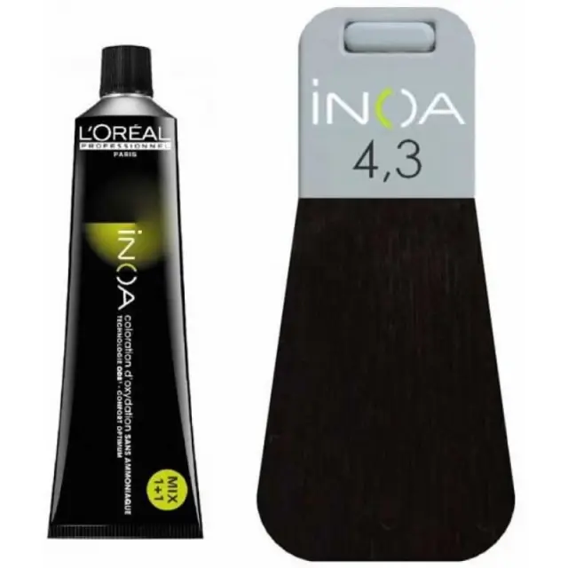 Loreal Inoa Βαφή 4,3 Καστανό Ντορέ 60ml 2