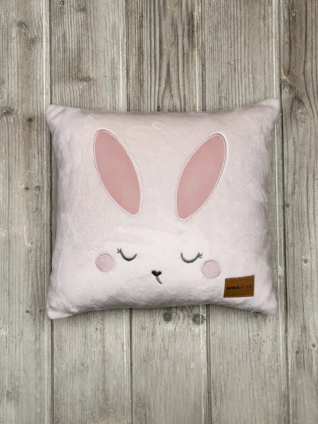 Διακοσμητική Μαξιλαροθήκη 40x40 Nima Bunny Pink 100% Πολυέστερ 2