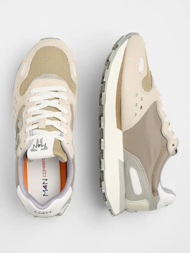 Comart Sneakers Ανδρικό ύφασμα/δέρμα Μπεζ M4N/916045 OFF WHITE - 43 3