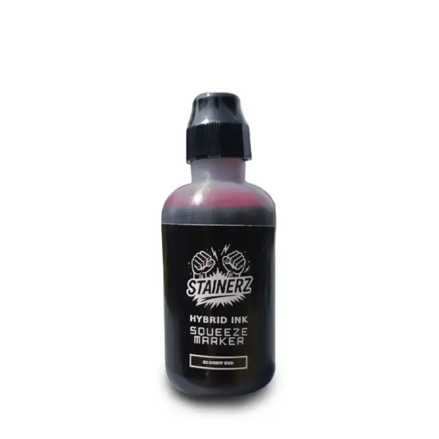 Stainerz Hybrid Ink Squeeze Marker 10mm Bloody Red