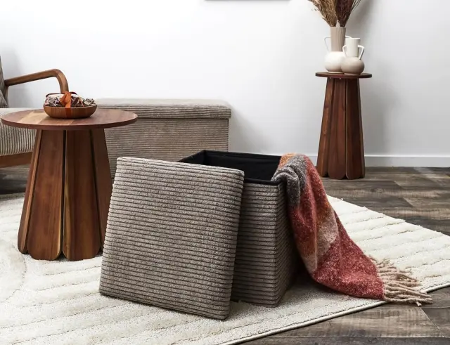 Σκαμπό Scott Home Deco Factory με αποθηκευτικό χώρο και διαστάσεις 38x38x38cm HD0274DMP 2