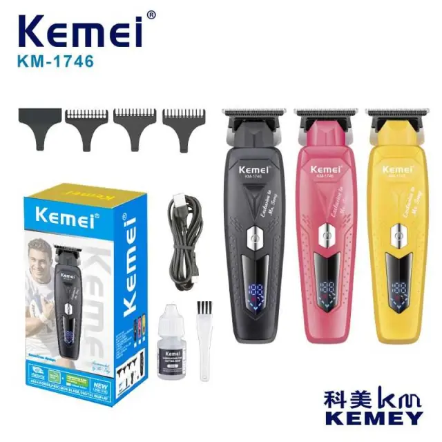 Κουρευτική μηχανή & trimmer - KM-1746 - Kemei - Black 2