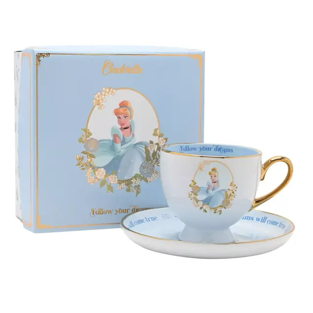 Κούπα + πιατάκι τσαγιού κεραμικά DISNEY PRINCESS - Cinderella Tea Cup+Saucer 200ml DI2366
