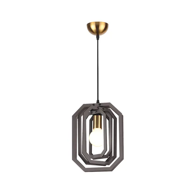 AcaLight Offer NETTO ΦΩΤΙΣΤΙΚΟ ΚΡΕΜΑΣΤΟ ΣΚΟΥΡΟ ΚΑΦΕ MDF ΣΥΜΒΑΤΙΚΟ 1ΧΕ27 IP20 Φ100Χ1300mm