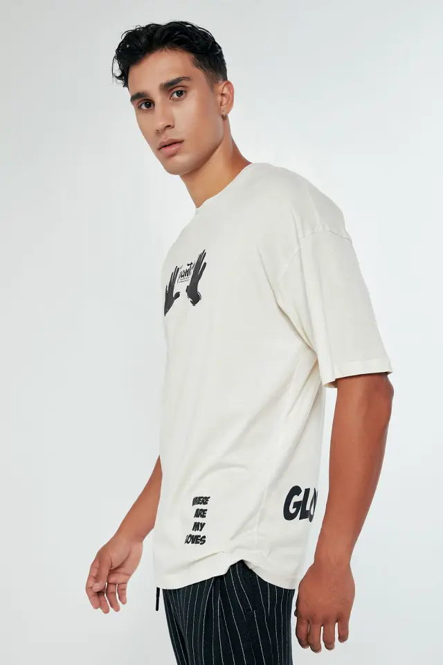 T-Shirt Βαμβακερό Pantomim Μπεζ 2