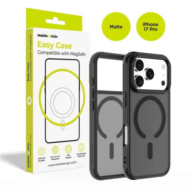 Mobile Origin Hybrid MagSafe Case, matte black - iPhone 17 Pro