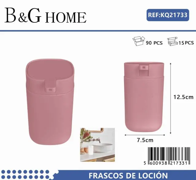 Θήκες κρεμοσάπουνου Dispenser πλαστικές - Σετ 5pcs - Pink - 21733 2