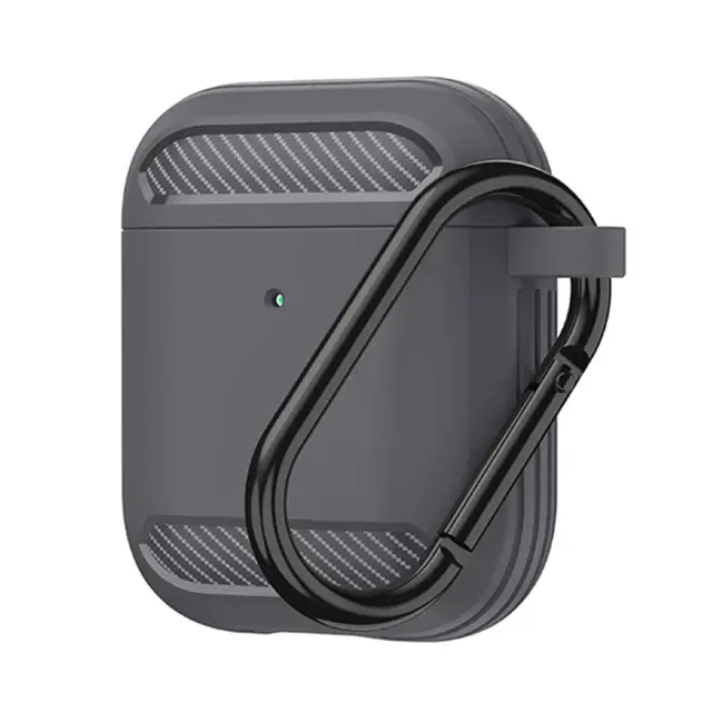 Techsuit® Carbon Θήκη για AirPods 1/2- Gray