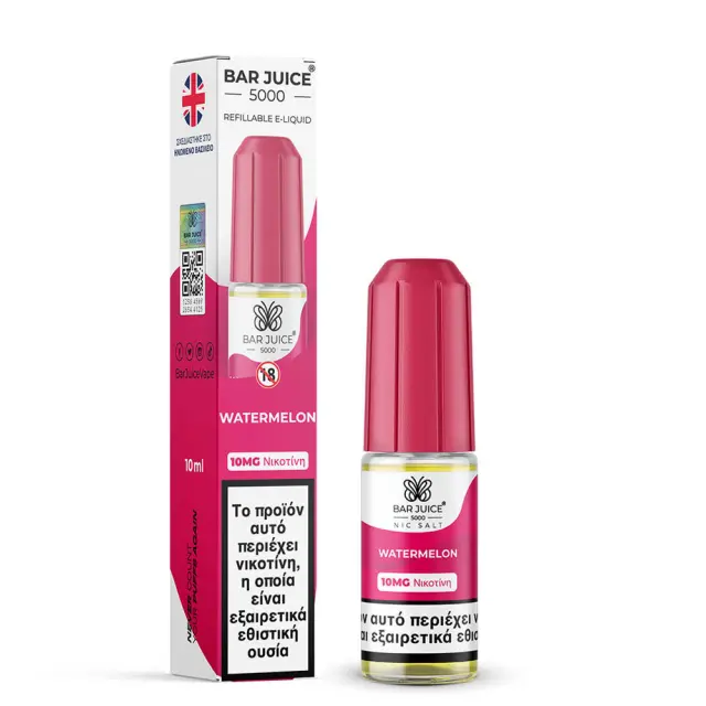 Bar Juice 5000 Watermelon 10ml 10mg Nic Salts