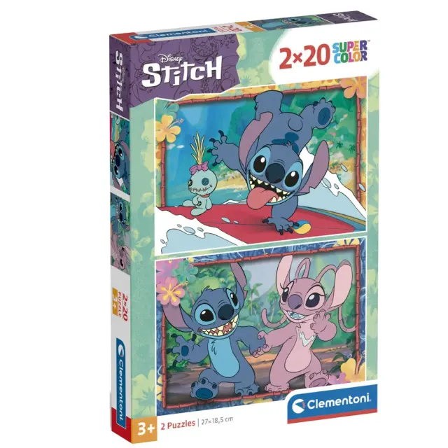 Clementoni LILO + STITCH - Stitch + Angel - 2 Set Puzzle 20P (24809)