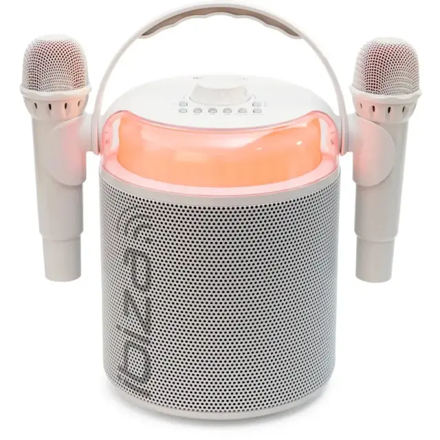 Ibiza Karahome-WH Ηχείο Karaoke Bluetooth (με 2 Μικρόφωνα)