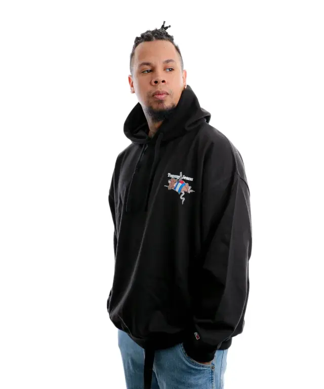 Tommy Hilfiger - Ανδρικό Φούτερ Oversized Sport Hoodie DM0DM15810-BDS Μαύρο 3