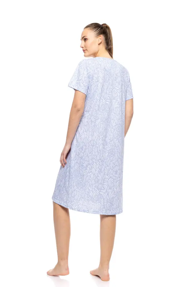 S1541 - Type - NIGHTGOWN CLASSIC ICE BLUE FLEUR 3