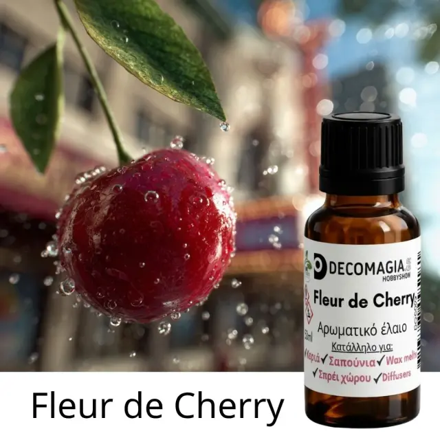 Άρωμα για κερί και σαπούνι 50ml, Fleur de Cherry