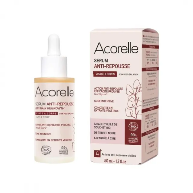 Acorelle Certified Organic Anti-Hair Regrowth Serum - Βιολογικός Ορός Επιβράδυνσης Τριχοφυΐας, 50ml